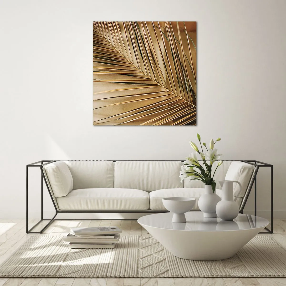 Glasbild - Bild auf glas - Natürliche Kolonnade - 60x60 cm