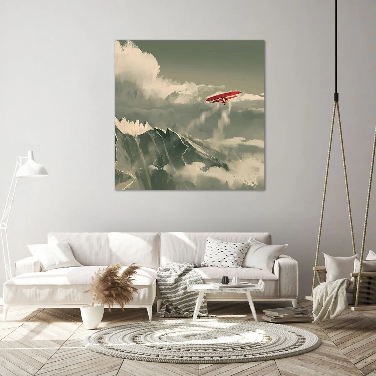 Bild auf Leinwand - Leinwandbild - Furchtloser Pionier - 50x50 cm