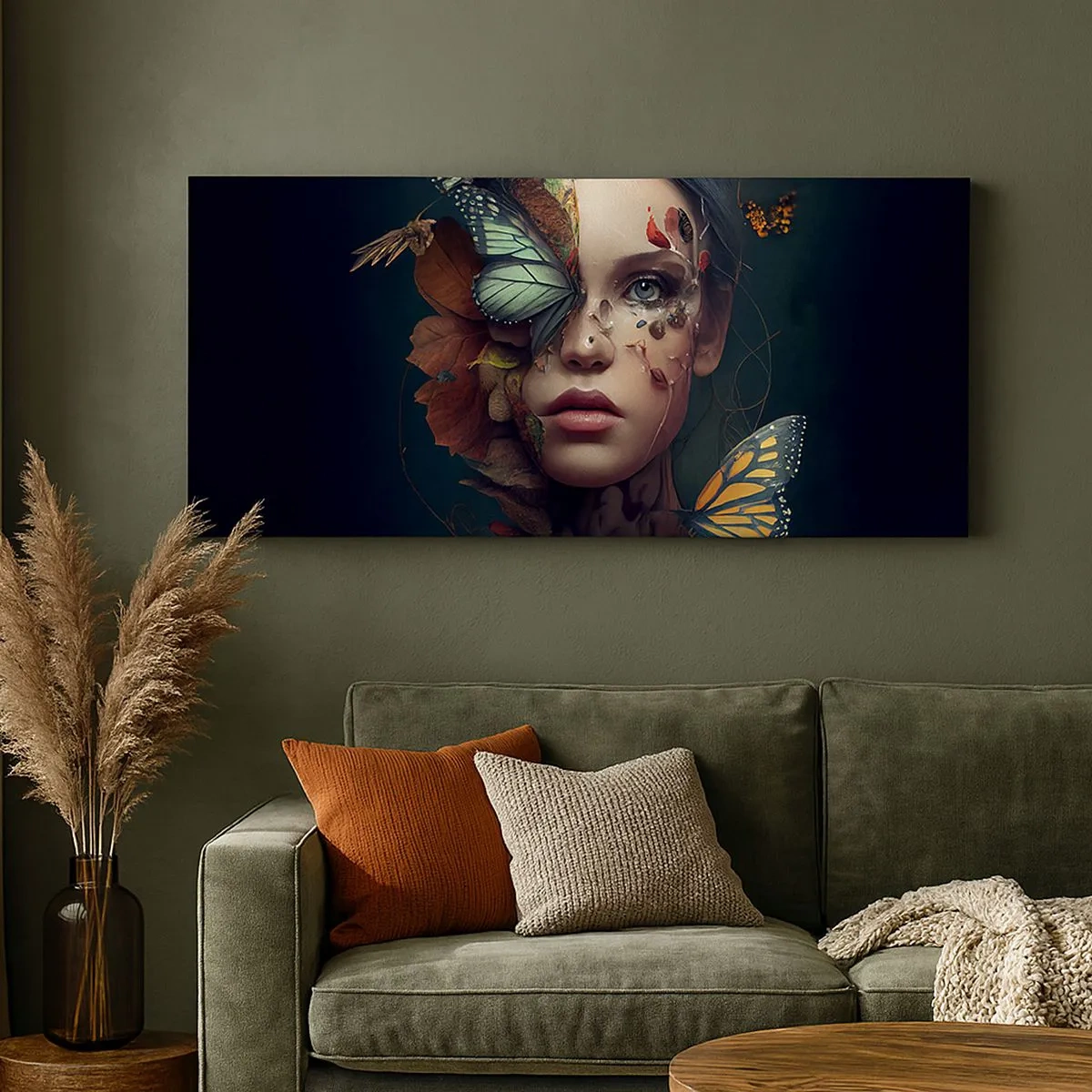 Bild auf Leinwand - Leinwandbild - Wunderbare Metamorphose - 100x40 cm
