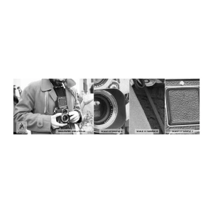 Fototapeten Muster Premium Canvas - Retro-Stil - Kamera, Jahrgang, Kamera - 100x30 cm