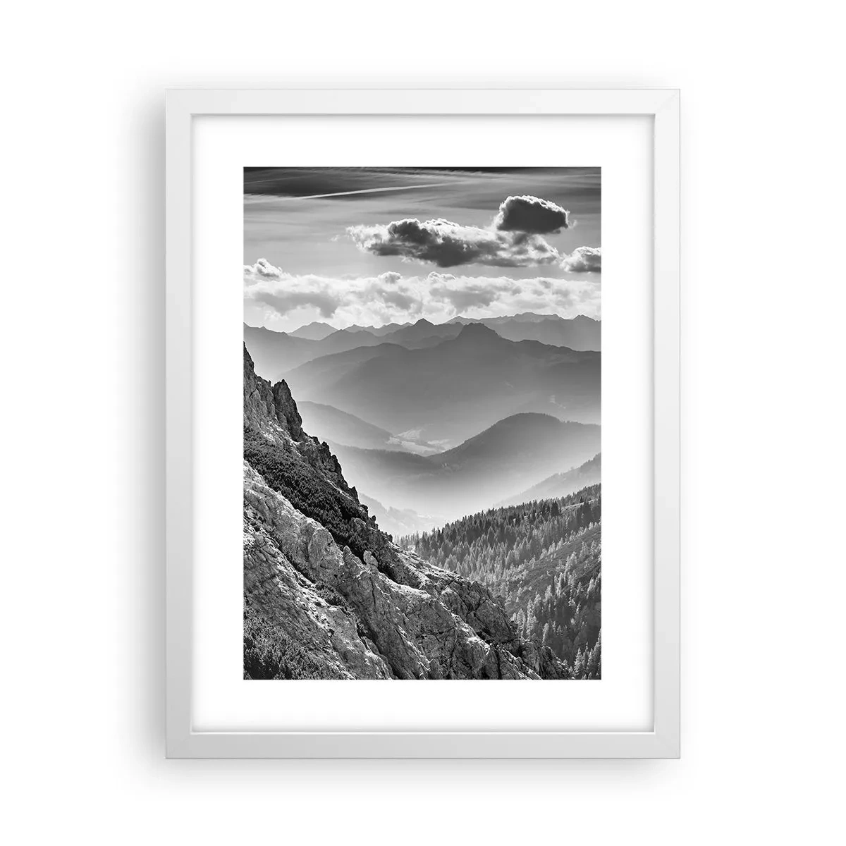 Poster in einem weißen Rahmen - Bis zum Horizont - 30x40 cm