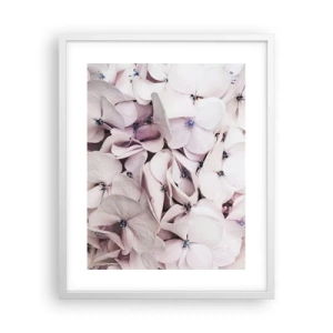 Poster in einem weißen Rahmen - In einer Blumenflut - 40x50 cm