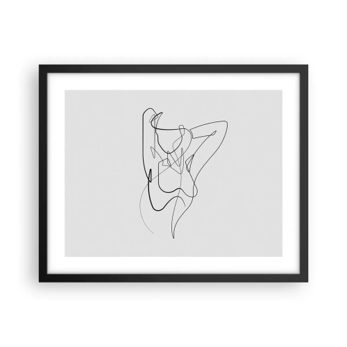 Poster in einem schwarzem Rahmen - So, wie du wirklich bist ... - 50x40 cm