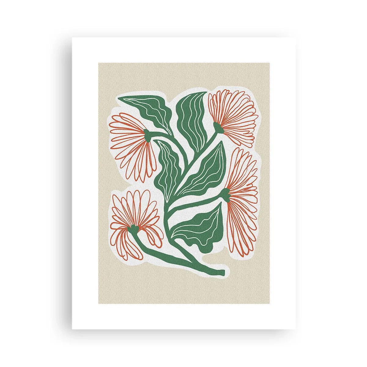 Poster - Im Folkstil und modern - 30x40 cm