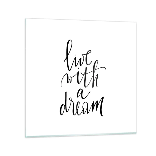 Glasbild - Bild auf glas - Na sicher - 30x30 cm