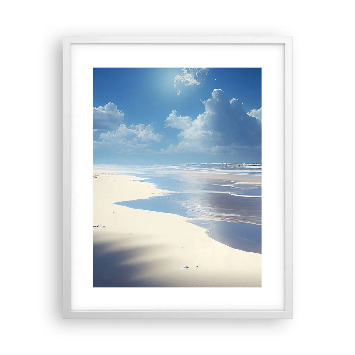 Poster in einem weißen Rahmen - Paradiesischer Urlaub - 40x50 cm
