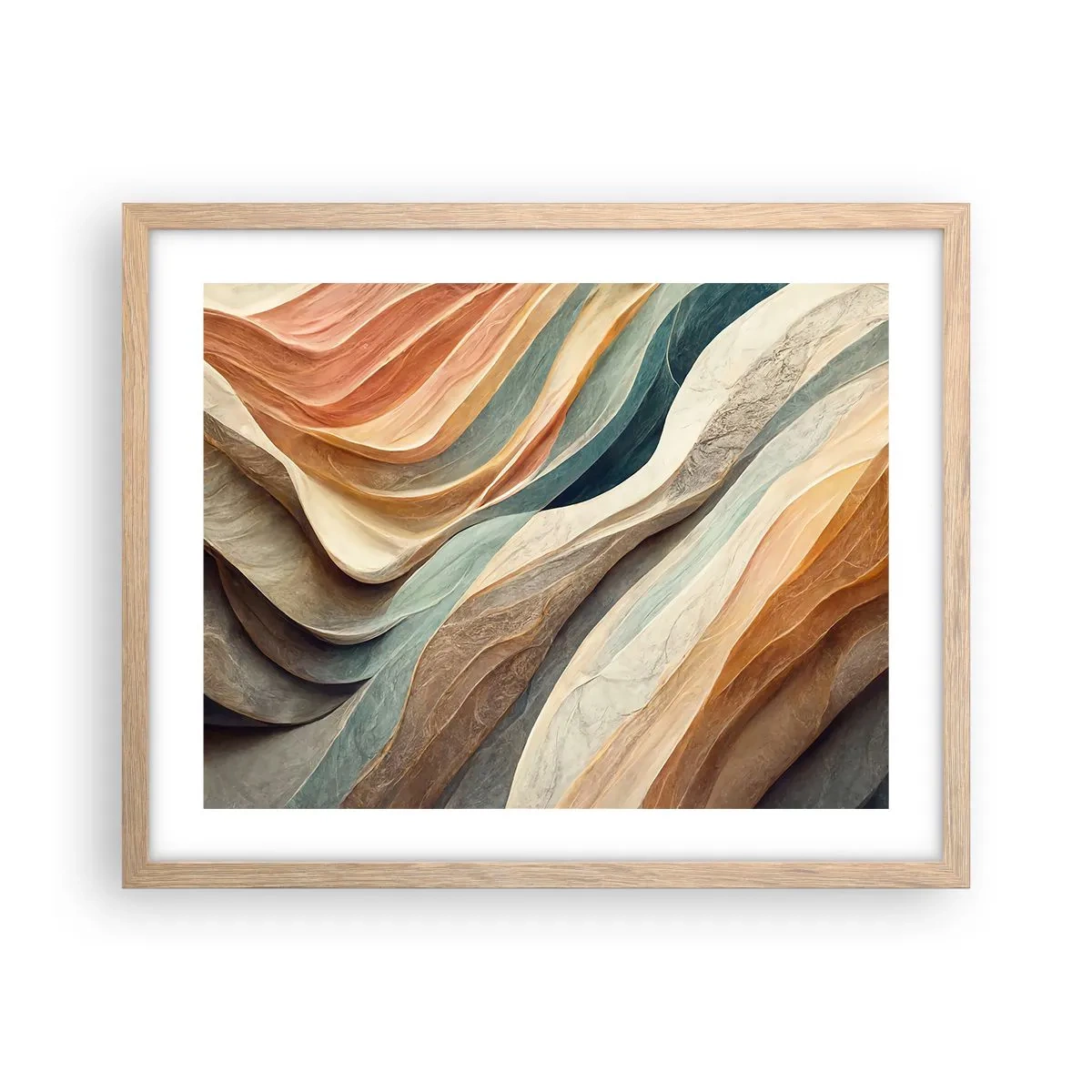 Poster in einem Rahmen aus heller Eiche - Moment vor der Veränderung - 50x40 cm