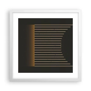 Poster in einem weißen Rahmen - Die Dunkelheit erkunden - 40x40 cm
