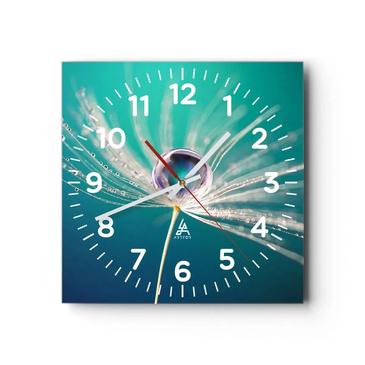 Wanduhr - Glasuhr - Mystischer Moment - 40x40 cm