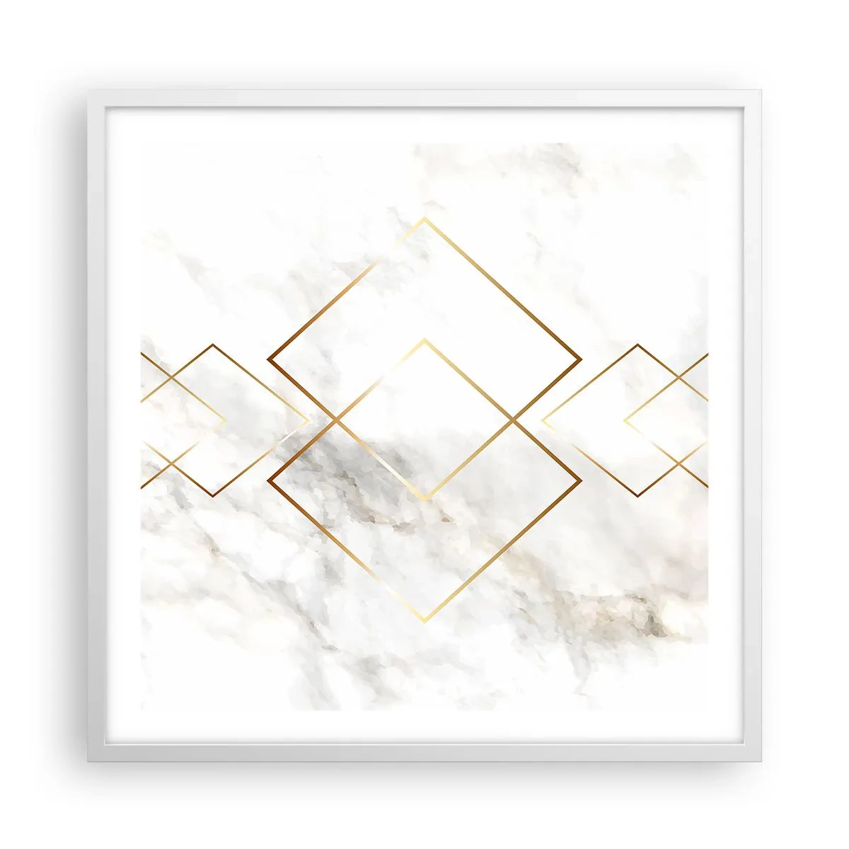 Poster in einem weißen Rahmen - Ein Blick in die Unendlichkeit - 60x60 cm