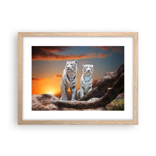 Poster in einem Rahmen aus heller Eiche - Genau wie Narnia - 40x30 cm