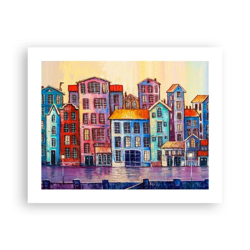 Poster - Stadt wie aus einem Märchen - 50x40 cm