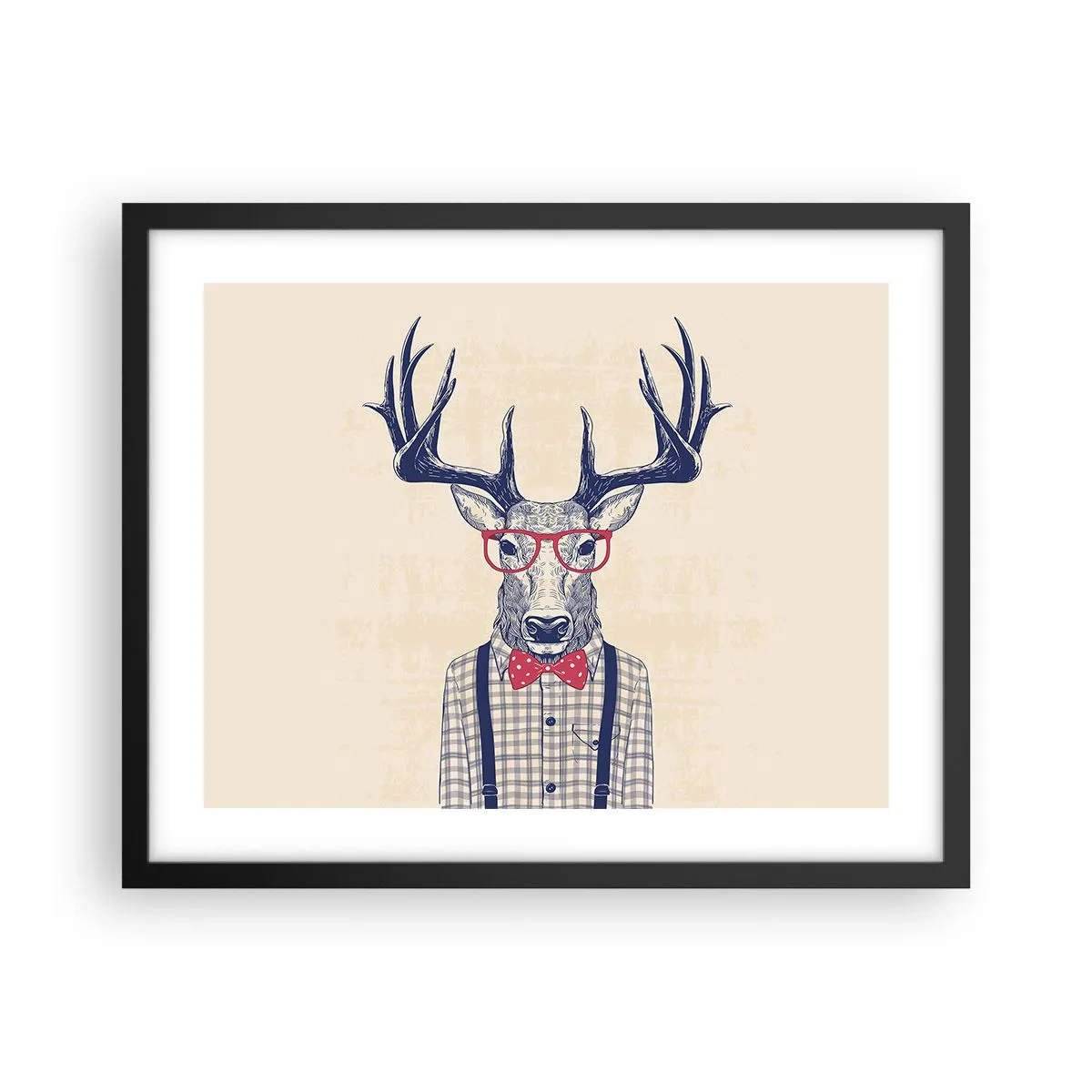 Poster in einem schwarzem Rahmen - Eine lustige Extravaganz - 50x40 cm