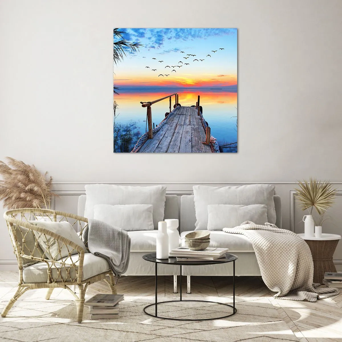 Glasbild - Bild auf glas - Es ist Zeit, zurückzukehren ... - 50x50 cm