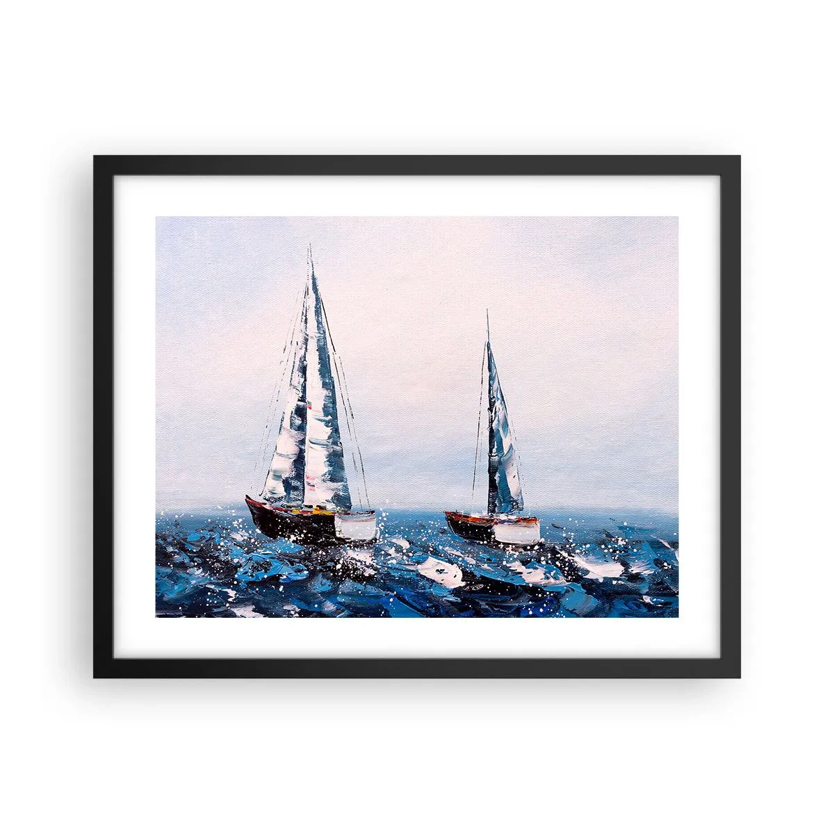Poster in einem schwarzem Rahmen - Bruderschaft des Windes - 50x40 cm