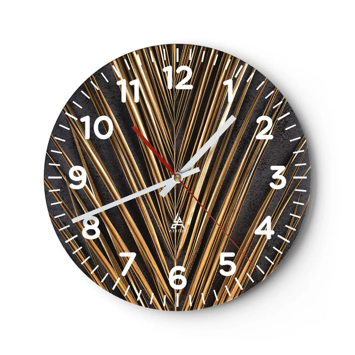 Wanduhr - Glasuhr - Das Gold der Tropen - 30x30 cm