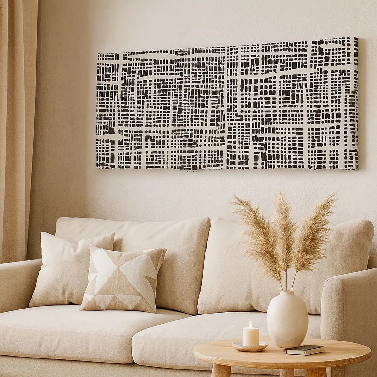 Bild auf Leinwand - Leinwandbild - Gewebte Komposition - 100x40 cm