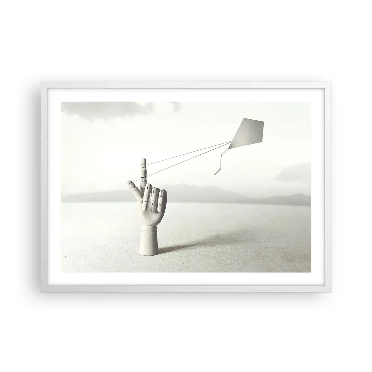Poster in einem weißen Rahmen - Kraftprobe - 70x50 cm