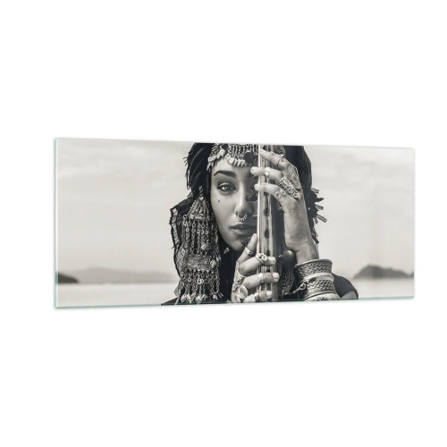 Glasbild - Bild auf glas - Die Musik des Orients selbst - 100x40 cm