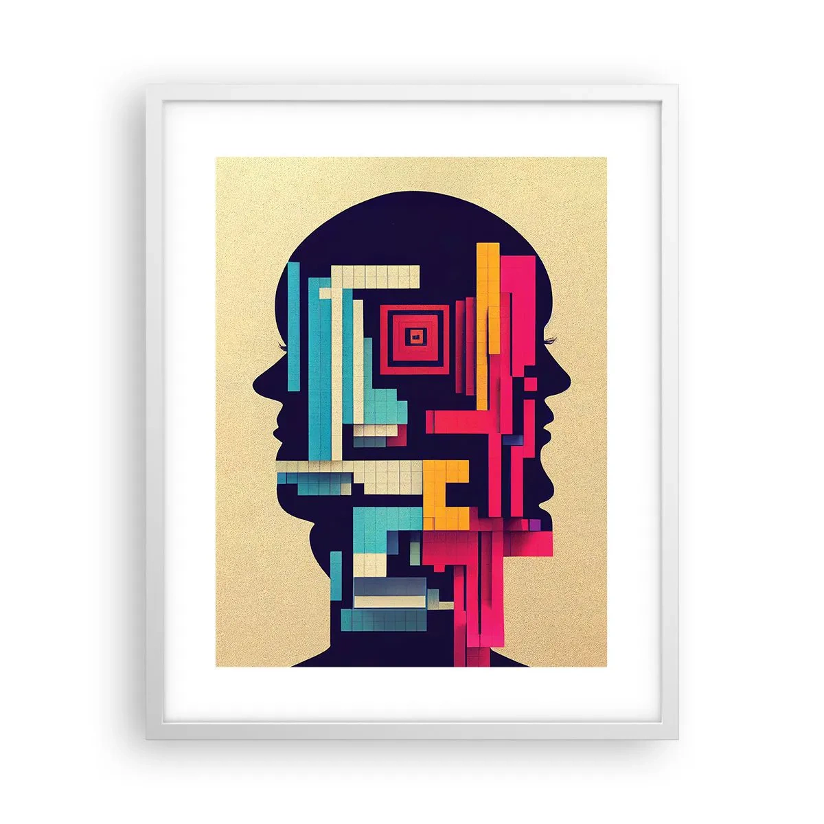 Poster in einem weißen Rahmen - Neue Anleihen - 40x50 cm