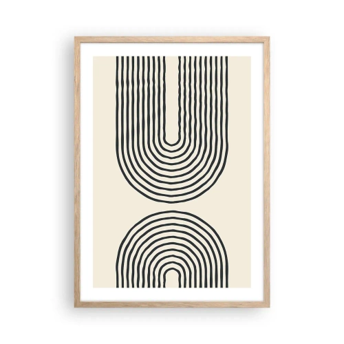 Poster in einem Rahmen aus heller Eiche - In einem Moment ... - 50x70 cm