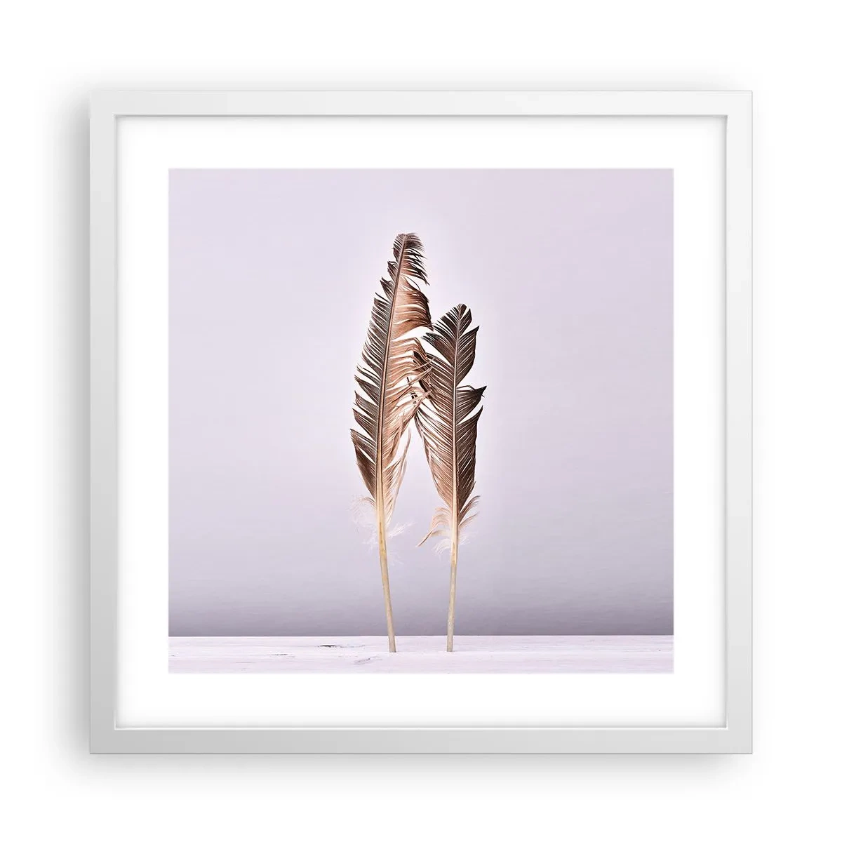 Poster in einem weißen Rahmen - Gegen das Nichts - 40x40 cm