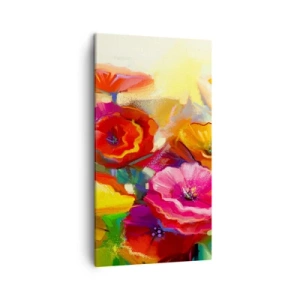 Bild auf Leinwand - Leinwandbild - Nicht nur rot - 45x80 cm