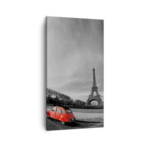 Bild auf Leinwand - Leinwandbild - Pariser als Paris selbst - 45x80 cm