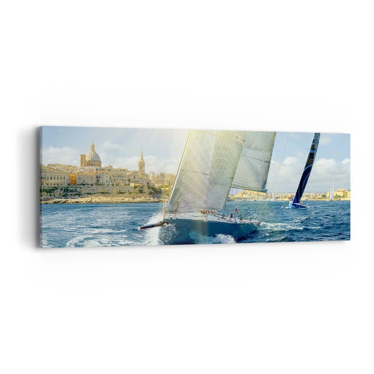 Bild auf Leinwand - Leinwandbild - Es ist Zeit die Stadt zu verlassen - 90x30 cm