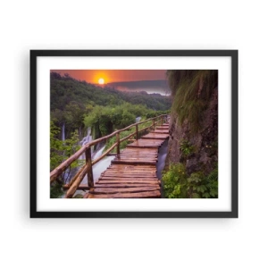 Poster in einem schwarzem Rahmen - Schönheit jenseits des Glaubens - 50x40 cm