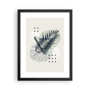 Poster in einem schwarzem Rahmen - Natur und Geometrie – zwei Ordnungen? - 30x40 cm