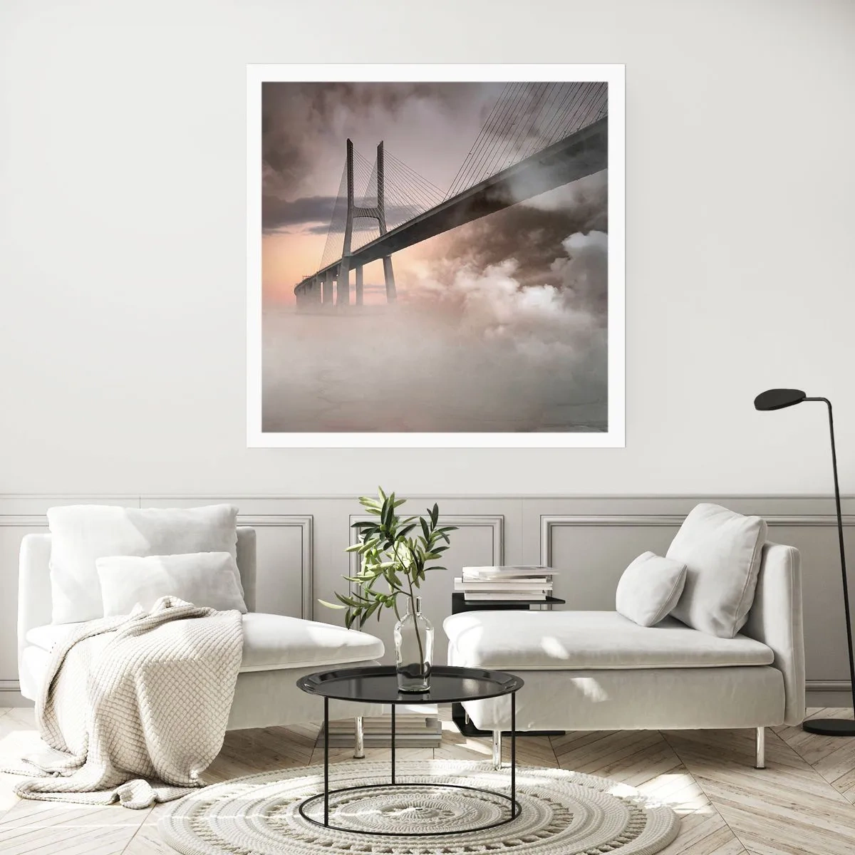 Poster - Auf dem Fluss, den es nicht gibt - 40x40 cm