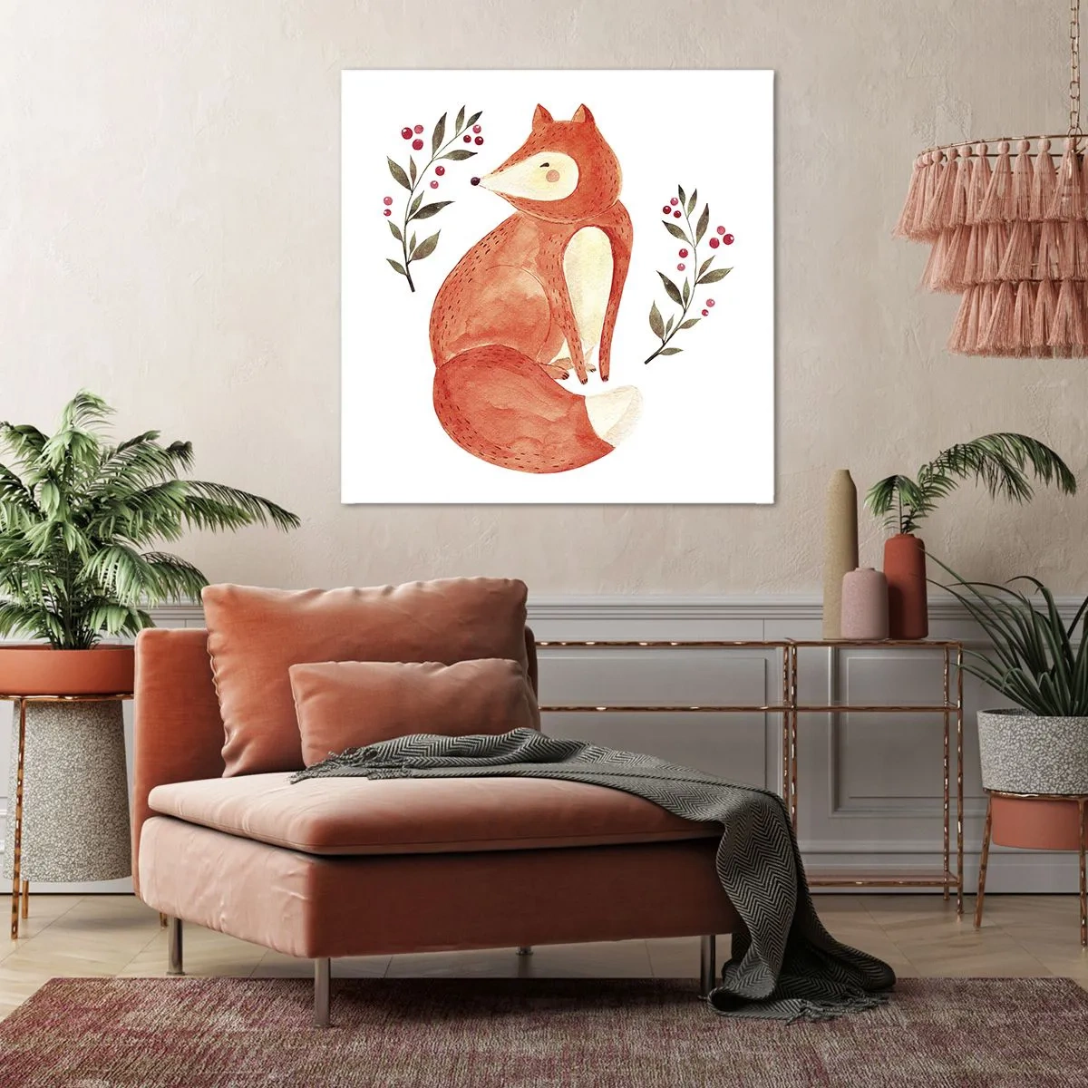 Bild auf Leinwand - Leinwandbild - Kleine Rothaarige - 40x40 cm