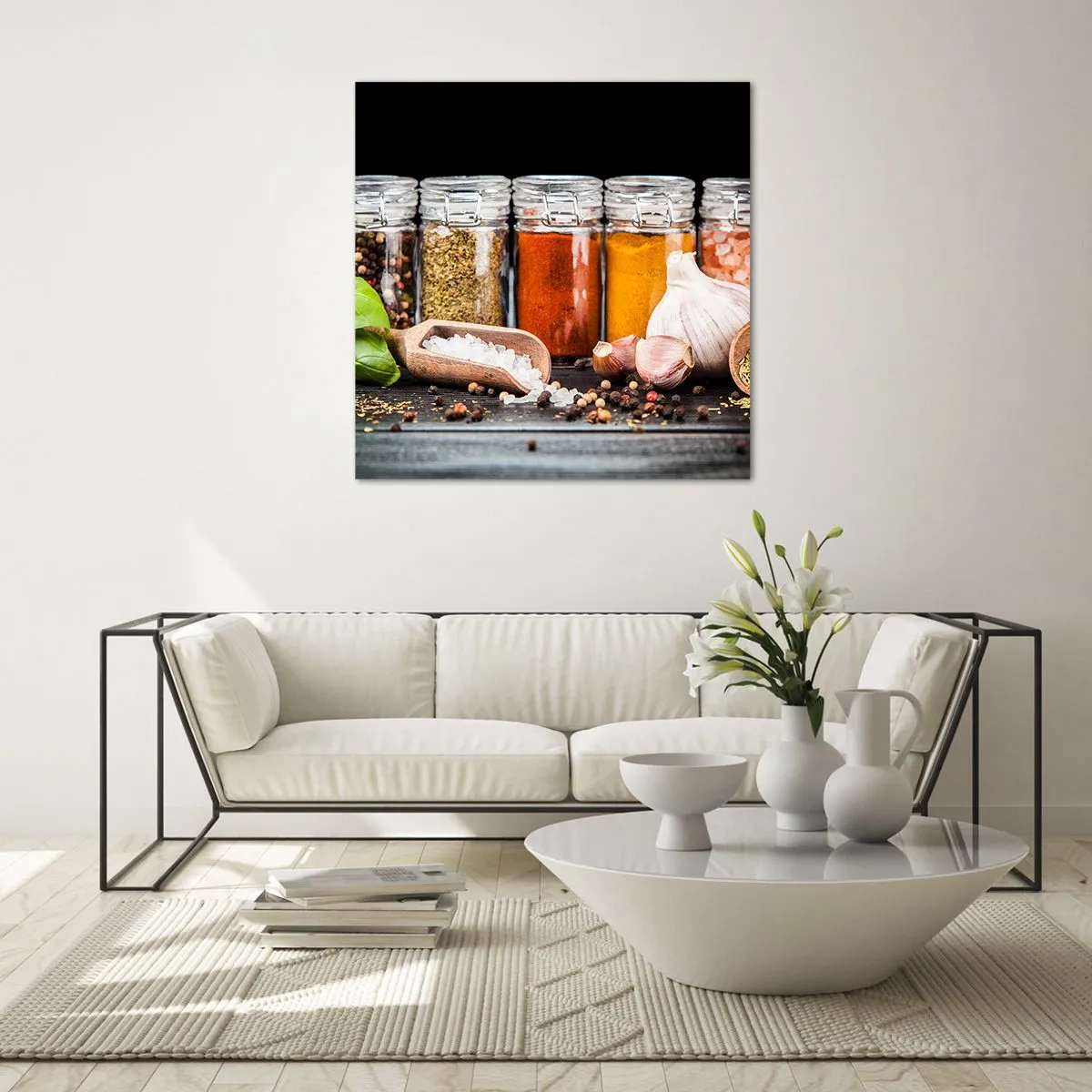 Glasbild - Bild auf glas - Für einen Geschmack des Lebens - 50x50 cm