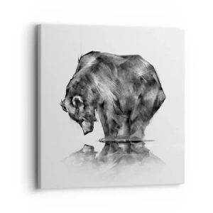 Bild auf Leinwand - Leinwandbild - Schön, jemanden in der Nähe zu sehen - 30x30 cm