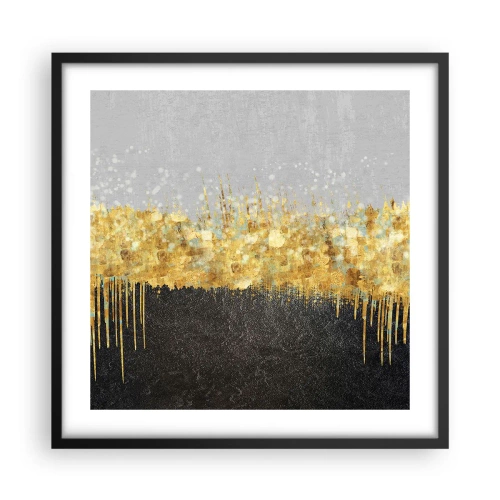 Poster in einem schwarzem Rahmen - Nach innen und nach oben - 50x50 cm