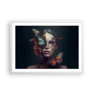 Poster in einem weißen Rahmen - Wunderbare Metamorphose - 70x50 cm