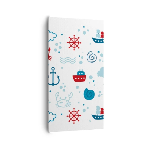 Bild auf Leinwand - Leinwandbild - Märchen vom Meer - 65x120 cm