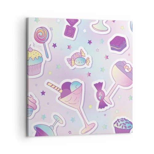 Bild auf Leinwand - Leinwandbild - Dass es jeden Tag ein Geburtstag wäre - 50x50 cm