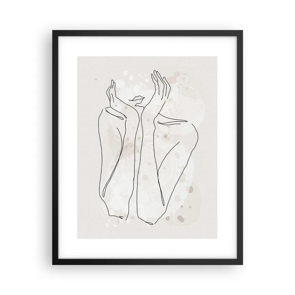 Poster in einem schwarzem Rahmen - Ein träumerischer Moment - 40x50 cm