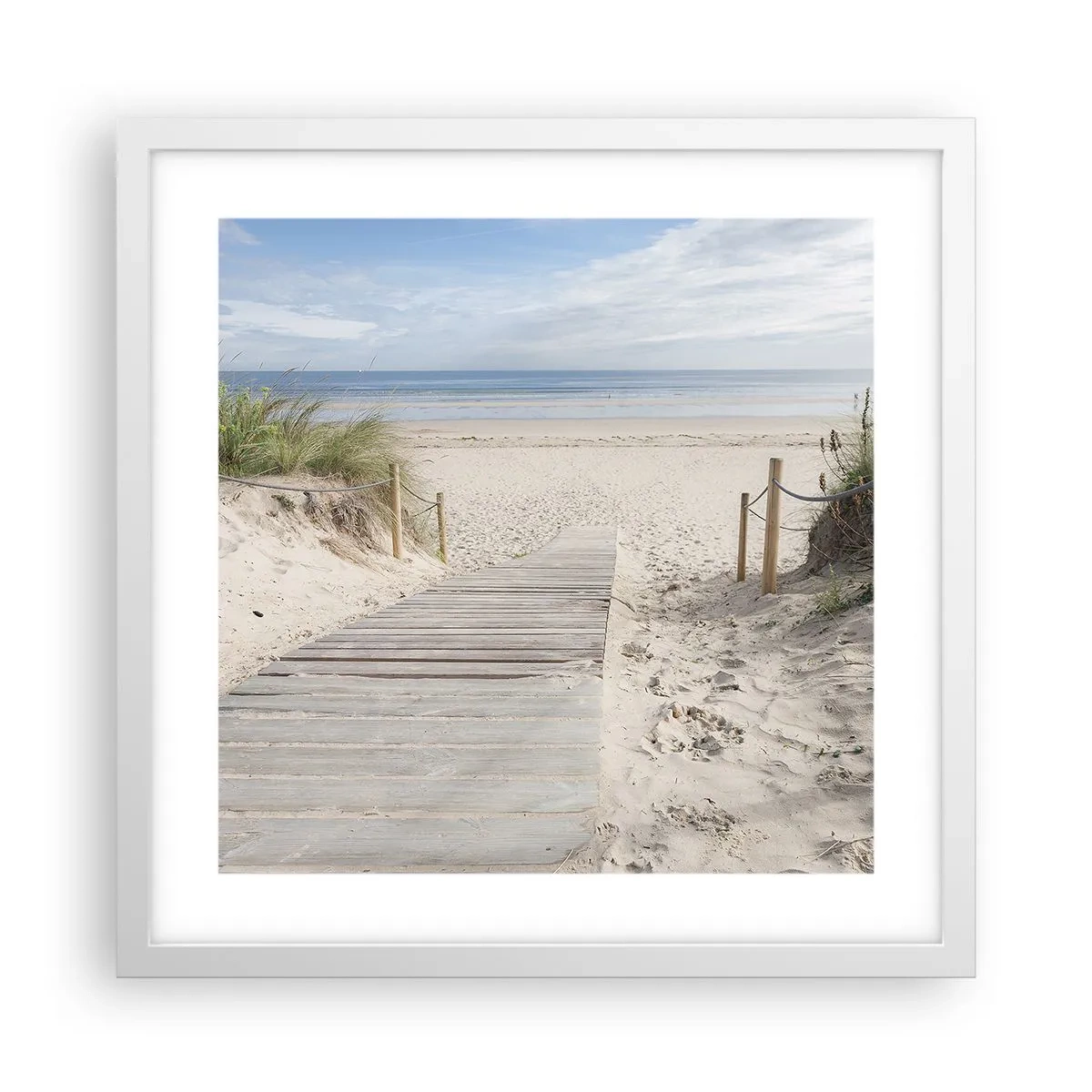 Poster in einem weißen Rahmen - Bis zum Horizont - 40x40 cm