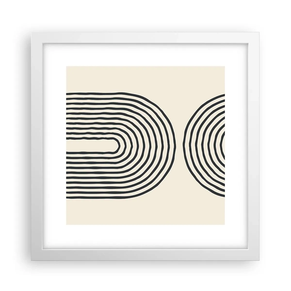 Poster in einem weißen Rahmen - In einem Moment ... - 30x30 cm