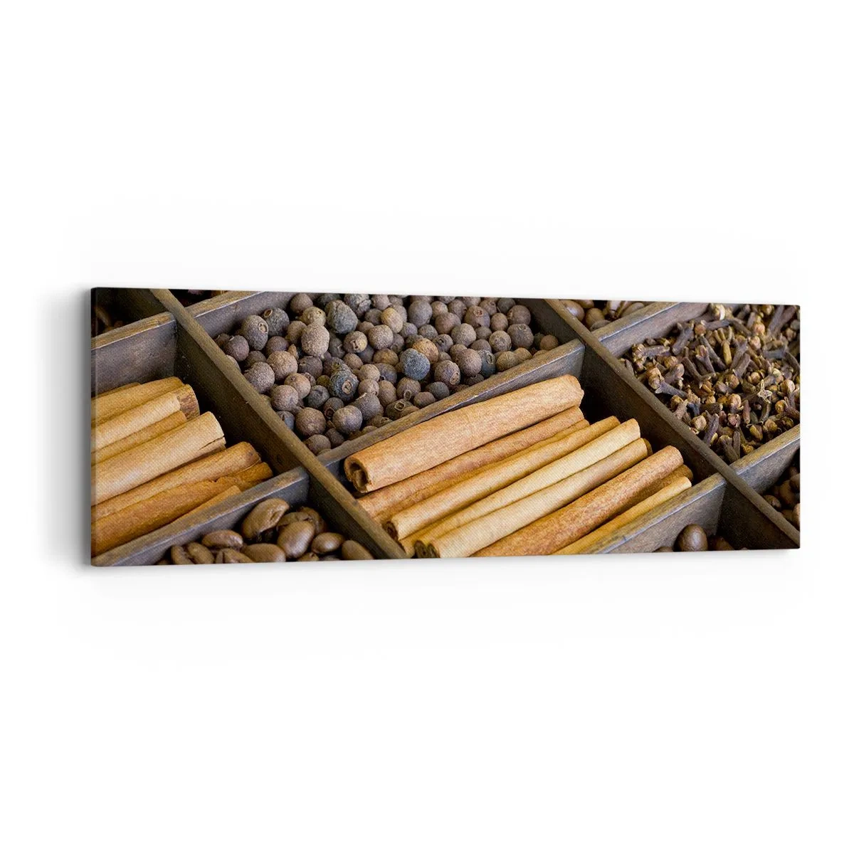 Bild auf Leinwand - Leinwandbild - Eine Fundgrube an Aromen - 90x30 cm