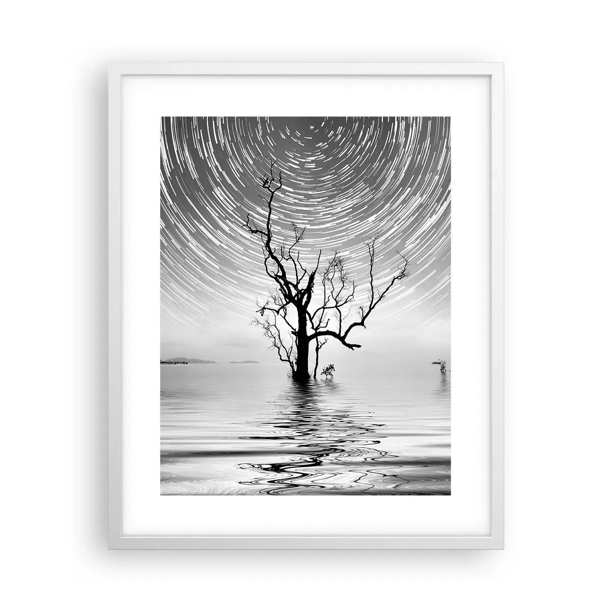 Poster in einem weißen Rahmen - Eine Sinfonie der Natur - 40x50 cm