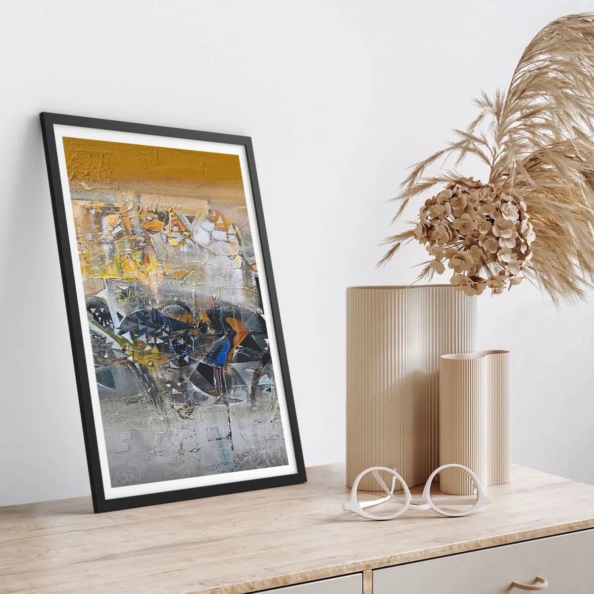 Poster in einem schwarzem Rahmen - Alles wird gut - 61x91 cm