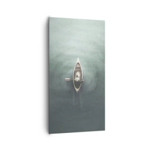 Bild auf Leinwand - Leinwandbild - Durch den Mondsee - 65x120 cm