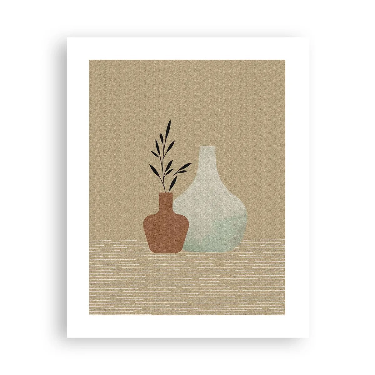 Poster - Vase und ihre Idee - 40x50 cm