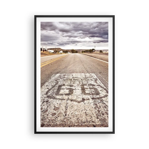 Poster in einem schwarzem Rahmen - Mother Road - eine amerikanische Legende - 61x91 cm