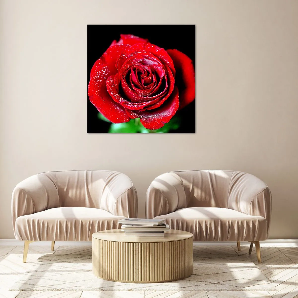 Glasbild - Bild auf glas - Das ist Liebe - 70x70 cm