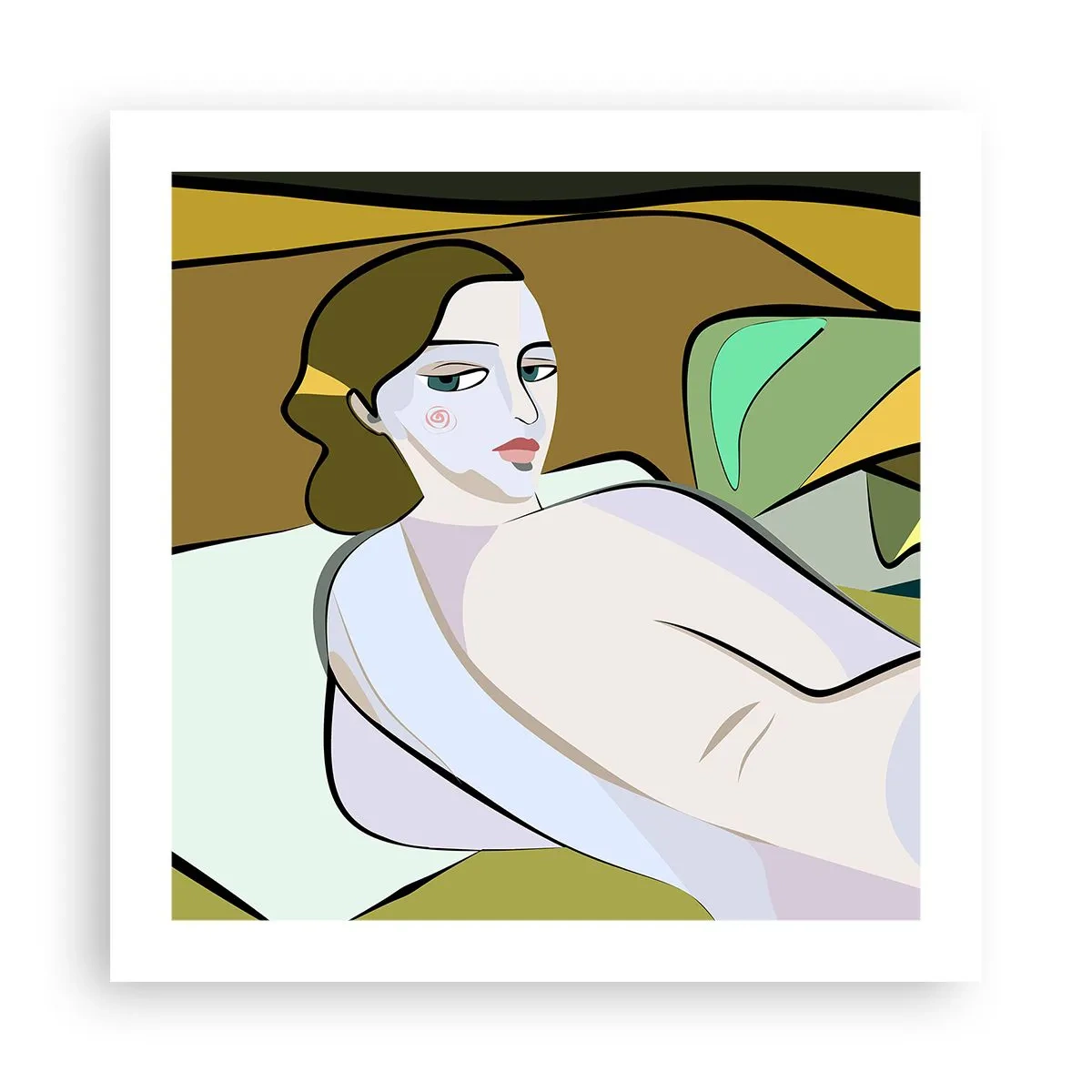 Poster - Intimes Porträt - 50x50 cm